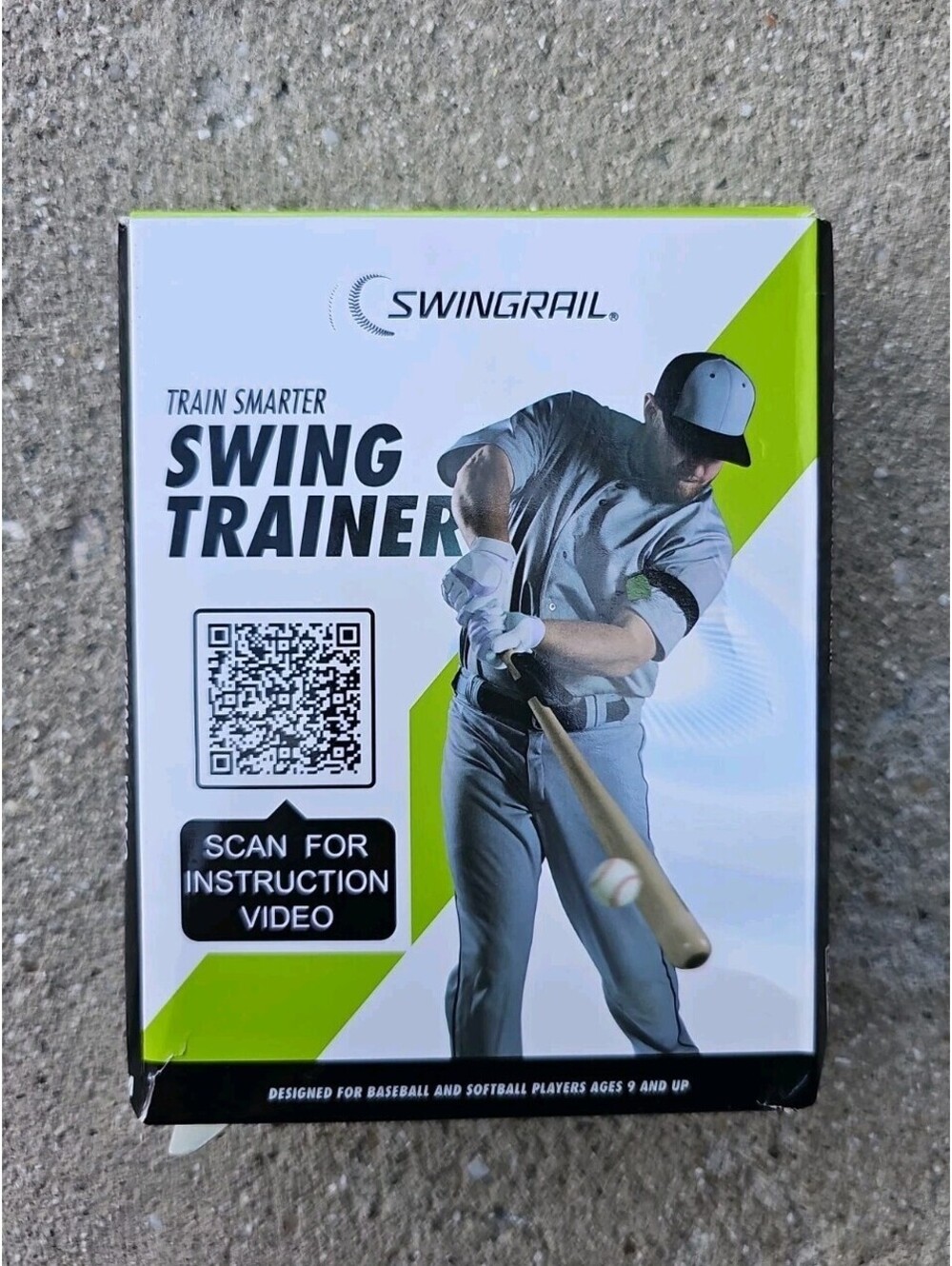 SWINGRAIL Train Smarter Swing Trainer Baseball Softball Portable Lightweight